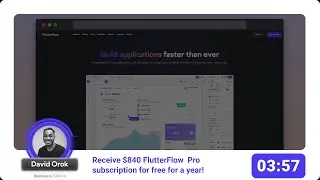 Receive $840 FlutterFlow Pro subscription for free for a year!