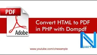 PHP | DomPDF | Convert HTML to PDF in PHP with Dompdf 2021 | Dompdf version dompdf_1-0-2