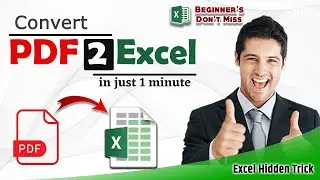 convert pdf to excel free without any software  | convert pdf file to excel in microsoft exce