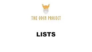 Lists - Foundations - The Odin Project