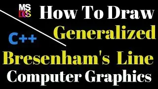 Generalized Bresenhams Line Drawing Algorithm In Computer Graphics (C++ Programming Language)