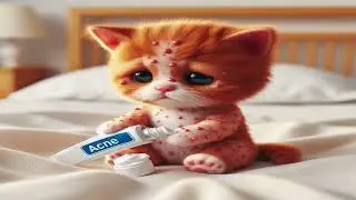 Cute 😍kitty has a ACNE 😭😔😢l #cat #kittty #cute #shorts #aiimages #catlover #respect