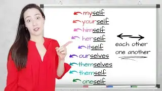 REFLEXIVE pronouns | EMPHATIC pronouns | RECIPROCAL pronouns - myself, yourself...