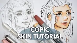 How to Colour Skin & Faces With Copic Markers - Tutorial