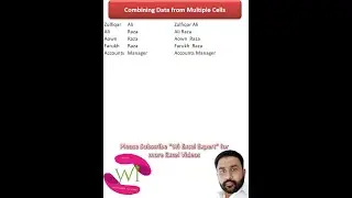 Combining Data From Multiple Cells in Excel