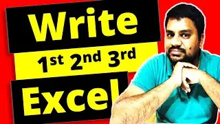 How to write 1st - 2nd - 3rd in Excel on MAC [ SUPERSCRIPT ]