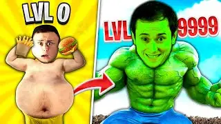 LVL 0 Grasut vs LVL 9999 HULK cu MUSCHI! Ce ?