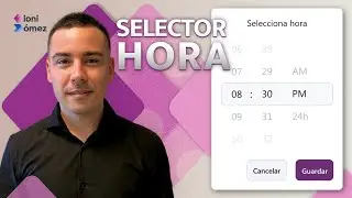 Crea un Selector de Hora Profesional y Moderno desde Cero en Power Apps