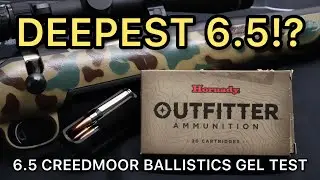 6.5 Creedmoor 120gr CX Hornady Outfitter Ballistics Gel Ammo Test