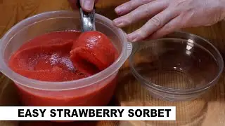 Easy Strawberry Sorbet Recipe