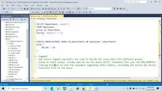 SQL Server Operators: Filter | Online Index Insert | Segment