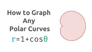 How to Graph Any Polar Curves: Cardioid Example r = 1 + cos(theta)