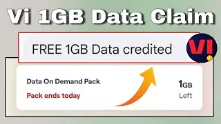 Vi 1GB Data Claim | vi 1GB Data Claim kaise kare | How to Claim vi 1GB Data