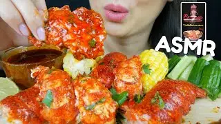 ASMR LOBSTER TAIL With Bloves Spicy Smackalicious Sauce *No Talking Eating Sounds | N.E Lets Eat