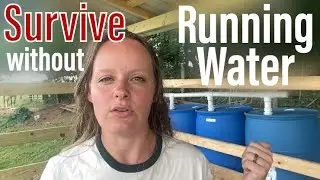 How We Shower, Use the Bathroom, Have Drinking Water  #offgrid #homestead