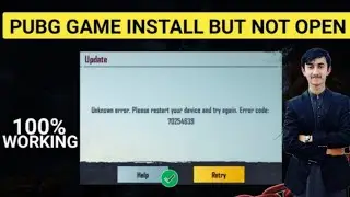 Unknown error please restart your device and try again error code | Pubg Mobile Login Problem Solve