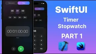 SwiftUI Timer and Stopwatch App PART 1 | Beautiful Design and Animations