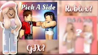 Turning *ROBLOX GAMES* into GFXS || Ep. 4 || Pick A Side || flashy 🧁