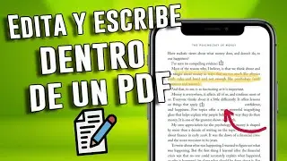 Cómo editar un PDF muy fácil! Escribe lo que quieras 📑✒️