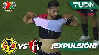 ¡A LAS REGADERAS! Roja para Aguirre | América 1-0 Atlas | Liga Mx -AP2024 - J8 | TUDN