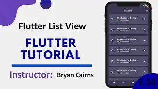 Flutter - 34 Listview Example  | Introduction to Flutter Development Using Dart