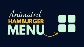 Tailwind CSS Tutorial: Animated Hamburger Menu using Tailwind CSS.