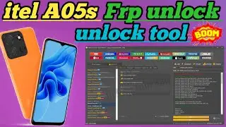 itel A05s Frp unlock via unlock tool !! ITEL A05S Frp UMT not supported !! Spd Cpu 1 click done 💯✅