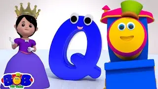 The Letter Q Song, Educational Rhymes & Alphabet Song with Bob The Train