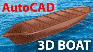 AutoCAD 3D BOAT | 3D MODELING OF HULL SHAPE | AutoCAD MESH MODELING