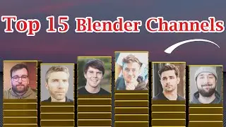 Top 15 Blender Channels | 3D Comparison Video | A Tribute To All Great Minds For Blender Tutorials 👍