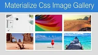 Materialize Css - responsive image gallery