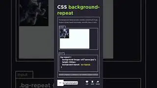 🎨 Master CSS Background Repeat in 60 Seconds! 💻✨ | Explained Simply!||