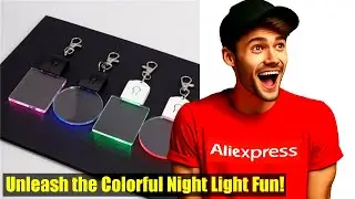 Colorful Night Light Key Pendant Lamp | Led 3D Blank Acrylic Keychain Review