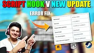 SCRIPTHOOK V NEW UPDATE- VERSION 1.0.2802.0 | SCRIPTHOOK V CRITICAL ERROR FIX | GTA 5 UPDATE