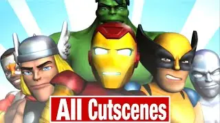 Marvel Super Hero Squad (Wii, PS2, PSP) - All Cutscenes (1080p 60FPS)