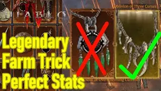 Diablo 4 legendary farm trick, how to get PERFECT end game stat rolls on gear