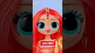 Elemental Mermaid / Fire LOL OMG Doll DIY #shorts