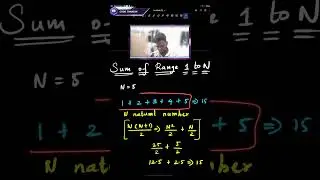 Sum of numbers from range 1 to N in tamil