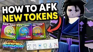 How To *AFK* The NEW TOKENS In Anime Defenders Update 5