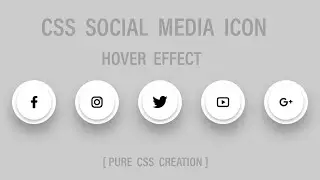 CSS Social media icon-css Social media button hover effect by html css