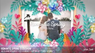 Romantic Spring Slideshow | Free after effects templates