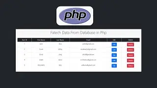 How to Fetch Data From Database in PHP And Display HTML Tables