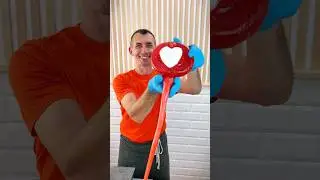 Cutting Hard Candy with Heart Design ✂️🤍🍬 ASMR Sounds [Troom Troom] #asmr #memes #funnyvideo #fyp