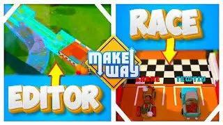 1v1 Build your own Track, and RACE IT TO WIN! (Make Way)