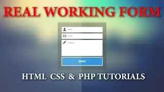 Create Real Working Contact Form Using HTML, CSS, PHP