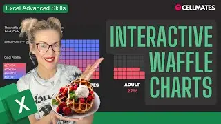 🧇 Interactive Waffle Charts -- Excel Charting Skills