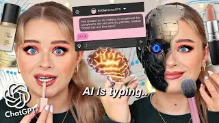 I got an AI ROBOT (Chat GPT) to do *MY MAKEUP*.. I'm scared. 😳