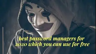 what is a password manager? Best password manager in 2020! 