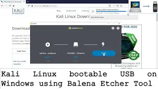 Create Kali Linux bootable USB on Windows using Balena Etcher Tool