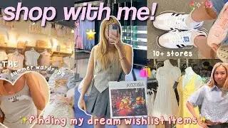 SHOP WITH ME 🛍️ shopping for my dream summer wardrobe, 10+stores, brandy, princess polly